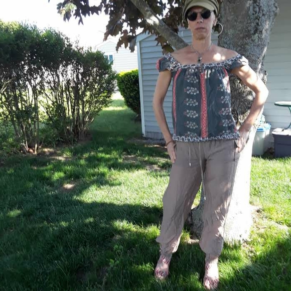 3/30 Coral and Green Heritage 1981 Blouse - Picture 2 of 7